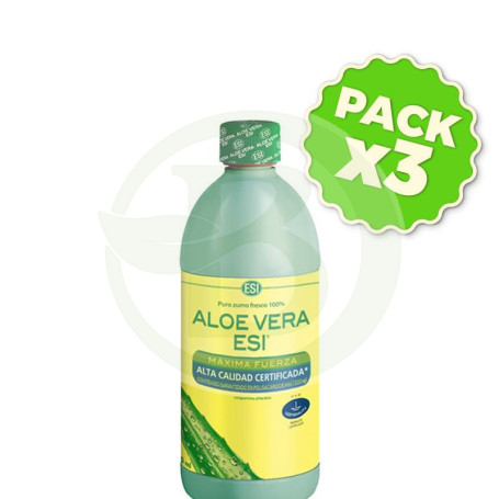 Pack 3x Aloe Vera Zumo Puro 500Ml. ESI - Trepat Diet