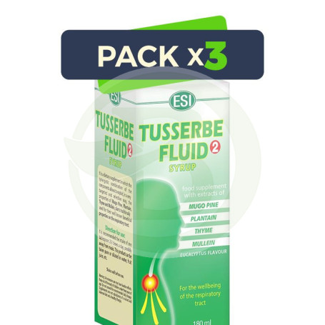 Pack 3x Tusserbe Fluid 2 180Ml. ESI - Trepat Diet