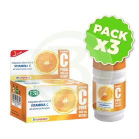 Pack 3x Vitamina C Pura Retard 1000Mg. ESI