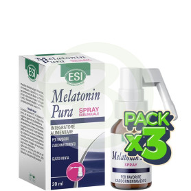 Pack 3x Melatonin Pura Spray 20Ml. Esi