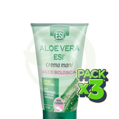 Pack 3x Crema De Manos De Aloe Vera 75Ml Esi