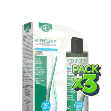 Pack 3x Rigenforte Champú Anticaspa 250Ml Esi
