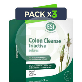 Pack 3x Colon Cleanse Triactive 20 Sobres Esi