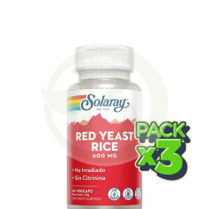 Pack 3x Red Yeast Rice 45 Cápsulas Solaray