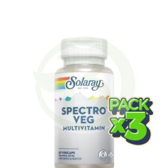 Pack 3x Spectro Multi Vita Min 60 Cápsulas Solaray