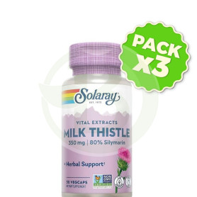 Pack 3x Cardo Mariano 30 Cápsulas Solaray