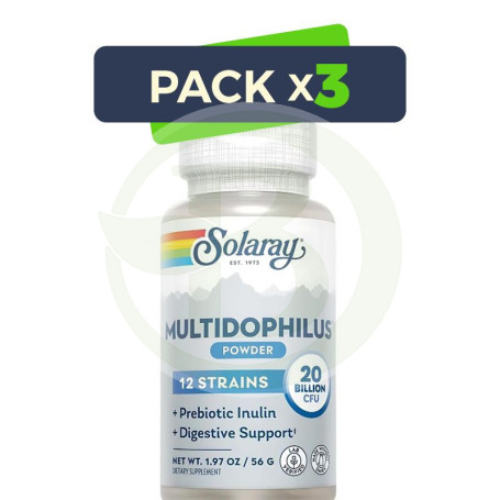 Pack 3x Multidophilus 12 Cepas 50 Cápsulas Solaray