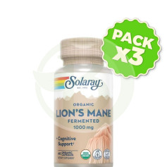 Pack 3x Melena de León 1000Mg 60 Cápsulas Solaray