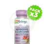 Pack 3x Berberine & Curcumín 600Mg. 60 Cápsulas Vegetales Solaray
