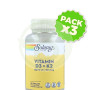 Pack 3x Big D3 y K2 120 Cápsulas Solaray