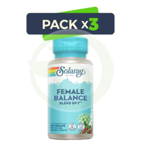 Pack 3x Female Balance - 100 Vegcaps Solaray