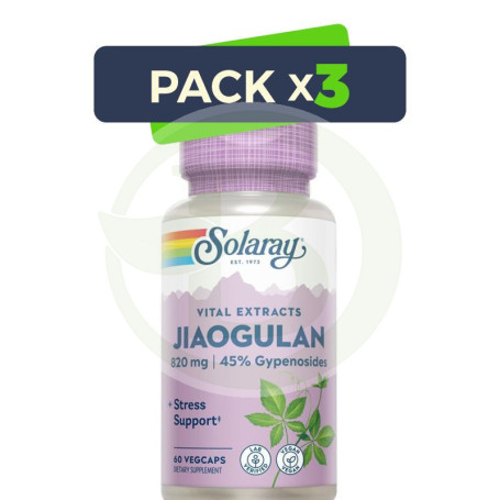 Pack 3x Jiaogulan 410 Mg- 60 Vegcaps Solaray