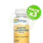 Pack 3x Acetyl L-Carnitine 500Mg 30 Cápsulas Vegetales Solaray
