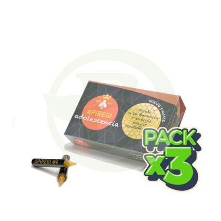 Pack 3x Apiregi Adolescencia 20 Ampollas Apiregi