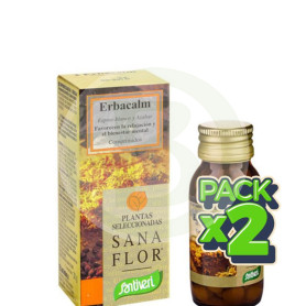 Pack 2x Sanaflor Compridos 2 Erbacalm 30Gr. Santiveri