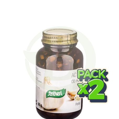 Pack 2x Aceite De Ajo 115 Perlas Santiveri