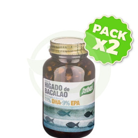 Pack 2x Aceite de Hígado Bacalao 120 Perlas Santiveri