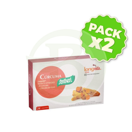 Pack 2x Cúrcuma 24 Comprimidos Santiveri