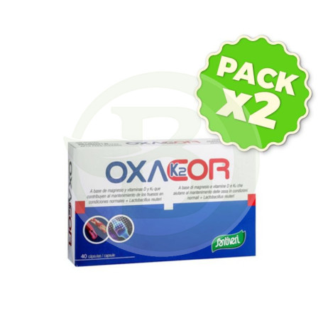 Pack 2x Oxacor K-2 40 Cápsulas Santiveri