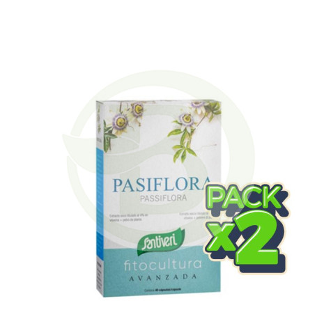 Pack 2x Pasiflora 40 Cápsulas Santiveri
