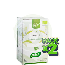 Pack 2x Sanaflor Té Verde Bio 20 Filtros Santiveri