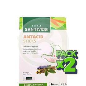 Pack 2x Antacid 16 Sticks Santiveri