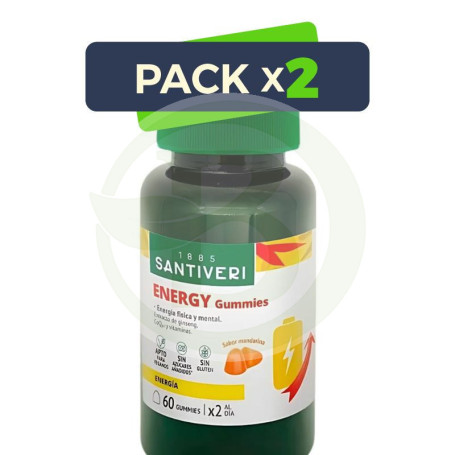Pack 2x Energy Gummies 60 Gominolas Masticables Santiveri