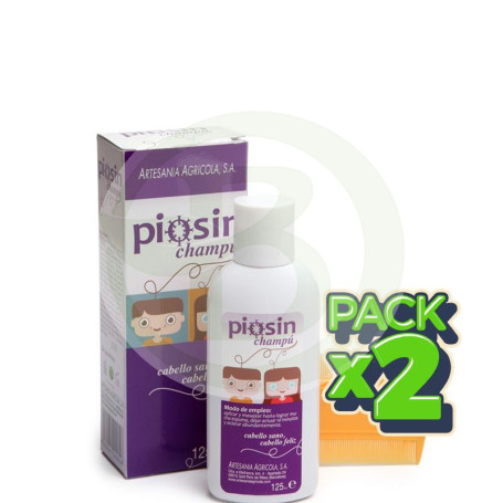 Pack 2x Piosín Champú 125Ml. Artesanía Agrícola