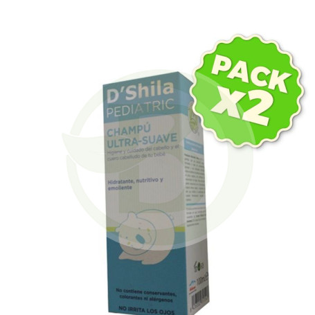 Pack 2x Champú Ultra-Suave Pediatric 100Ml. Shila