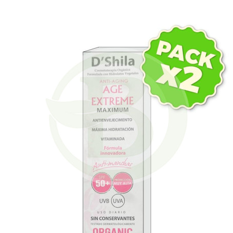 Pack 2x Age Extreme Maximum SPF50+ 50Ml. Shila