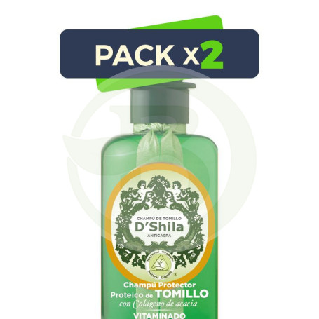Pack 2x Champú Proteico De Tomillo 300Ml. Shila