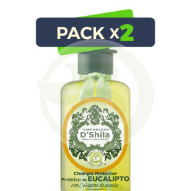 Pack 2x Champú Proteico De Eucalipto 300Ml. Shila