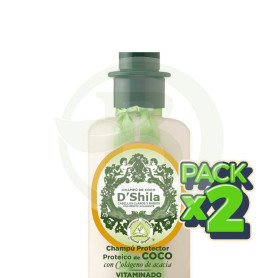 Pack 2x Champú Proteico De Coco 300Ml. Shila