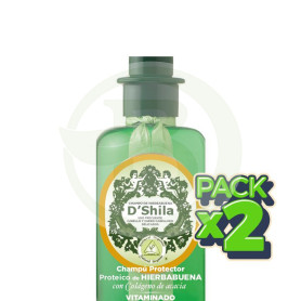 Pack 2x Champú Proteico De Hierbabuena 300Ml. Shila