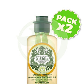Pack 2x Champú Proteico De Manzanilla 300Ml. Shila