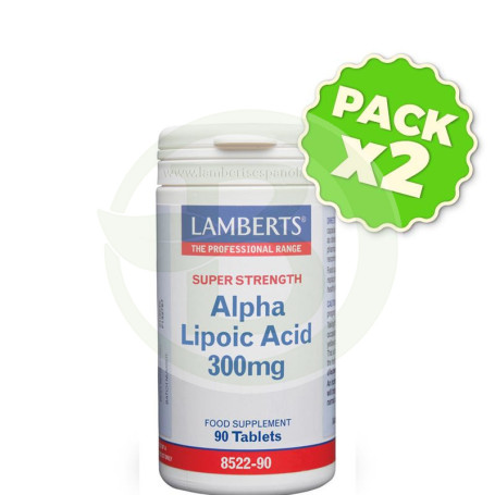 Pack 2x Ácido Alfa Lipoico 300Mg. Lamberts