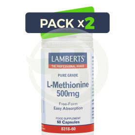Pack 2x L-Metionina 500Mg. Lamberts