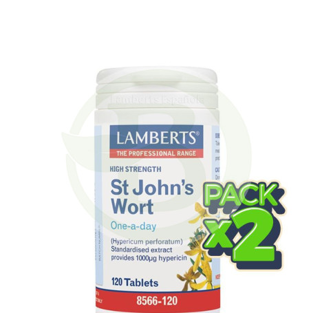 Pack 2x HIPERICO HIERBA SAN JUAN 120 CAPSULAS LAMBERTS
