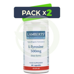 Pack 2x L-Tirosina 500Mg. Lamberts