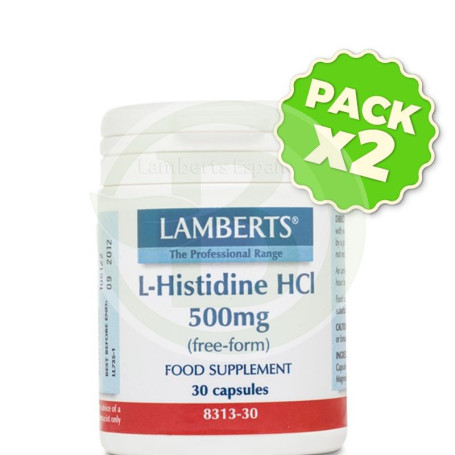 Pack 2x L-Histidina HCI 500Mg. Lamberts