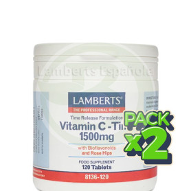 Pack 2x Vitamina C 1500Mg. con Bioflavonoides Lamberts