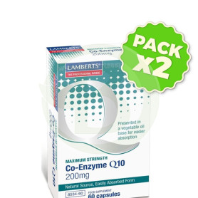 Pack 2x COENZIMA Q10 200 MG 60 CAPSULAS LAMBERTS