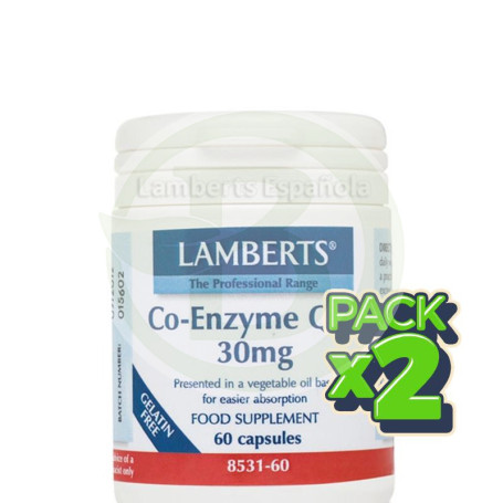 Pack 2x Coenzima Q10 30Mg. Lamberts