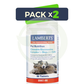 Pack 2x Glucosamina Complex (Perros y Gatos) 90 Tabletas Lamberts