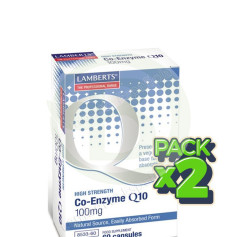 Pack 2x CoQ10 100Mg. 60 Cápsulas Lamberts
