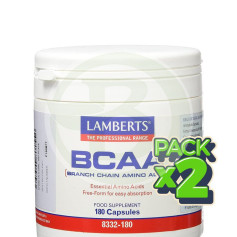 Pack 2x BCAA 180 Cápsulas Lamberts