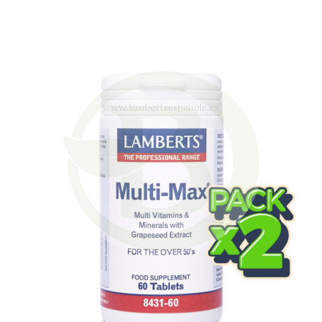 Pack 2x Multi-Max 60 Tabletas Lamberts