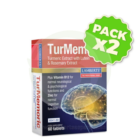 Pack 2x Turmemoric 60 Tabletas Lamberts