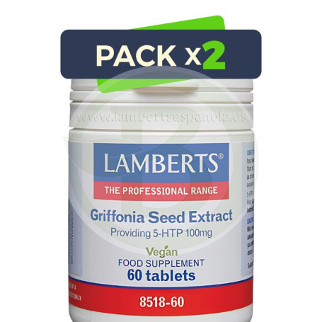 Pack 2x Extracto De Semillas De Grifonnia 60 Comprimidos Lamberts