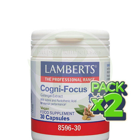 Pack 2x Cogni-Focus 30 Cápsulas Lamberts